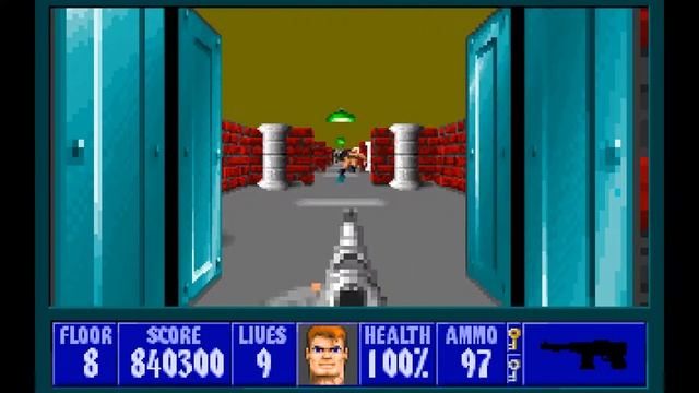 Wolfenstein 3D (E4M8) (100%)