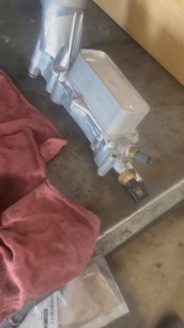 Oil Cooler Filter Housing Update On #dodge #chrysler #oilleakrepair #mechanic #auto #youtube #fix
