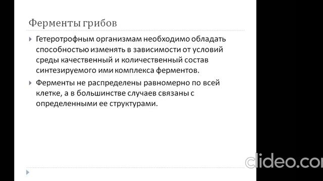 Феменативная активность грибов