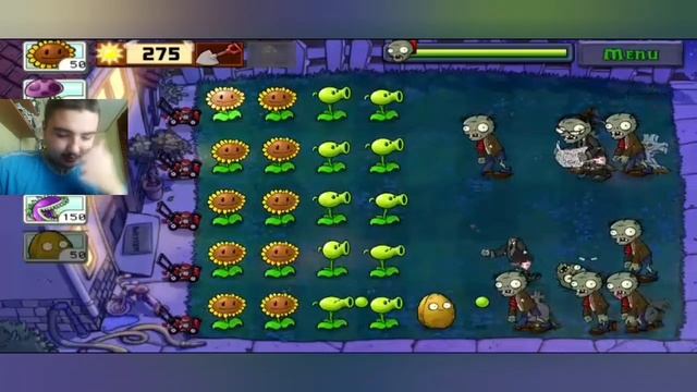 Plants VS Zombies #3 Прохождение - Ночная Атака Зомби на Грибы и Разблокировка Мини-игр!!