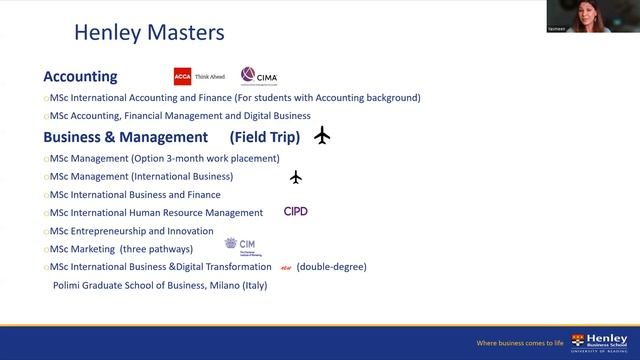 University Of Reading Henley School Of Business