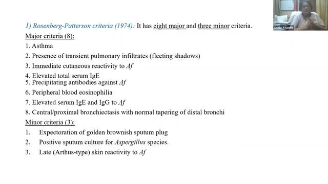 Lecture 1- Allergic Bronchopulmonary Aspergillosis By Dr. Shally Awasthi 28.08.2021