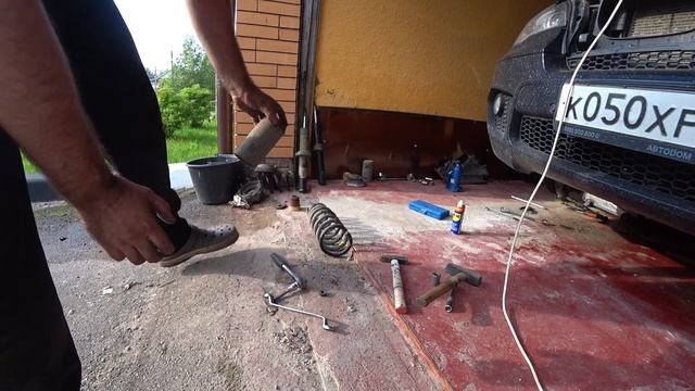 Замена Стоек \ Пружин \ Опорников \ BMW X5 e70