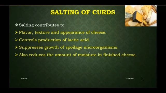 Cheese Production - Dairy Microbiology