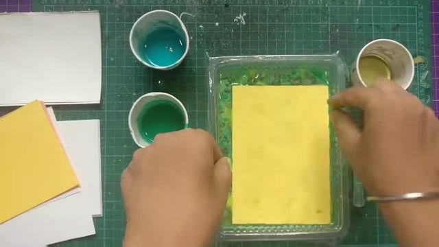 DIY Paper Marbelling with Oil paints
