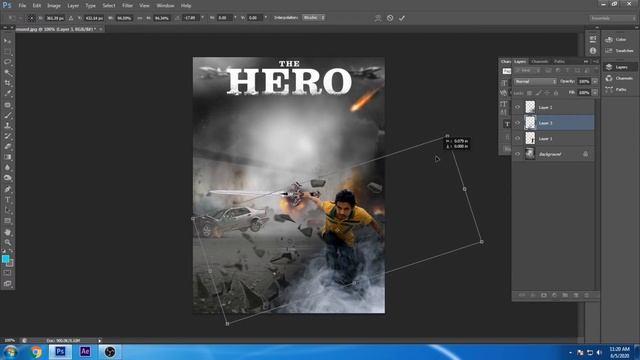 Ninja Poster Design In Photoshop Cs6