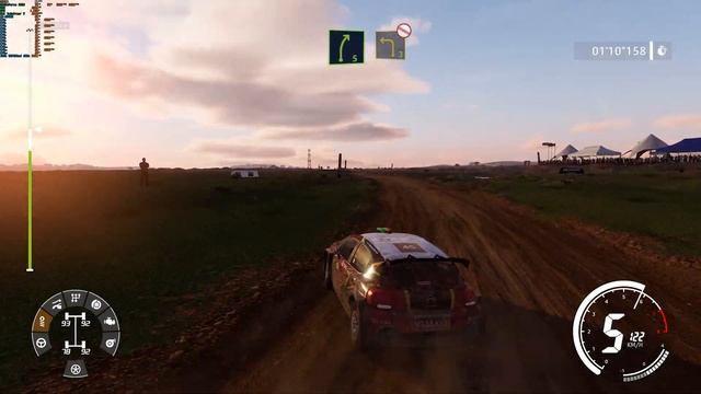 Слепящее солнце и 1ая строчка в эвенте WRC9