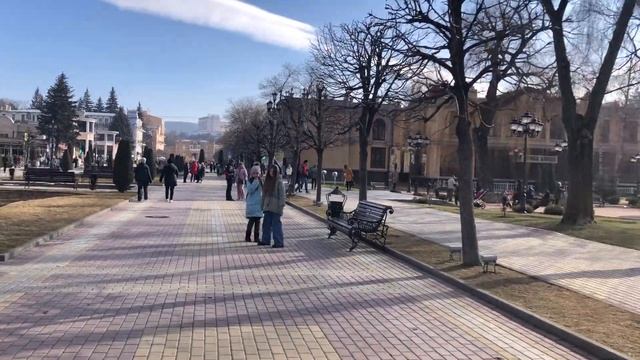 Бульвар в Кисловодске