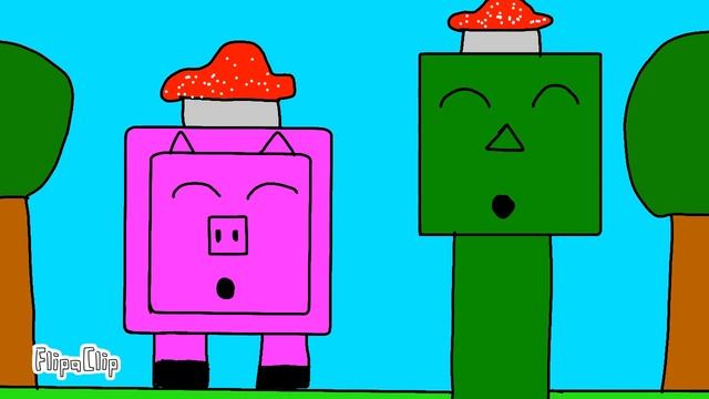 Сигма крипер с сигма свинкой под грибами (2 версия).@titwow