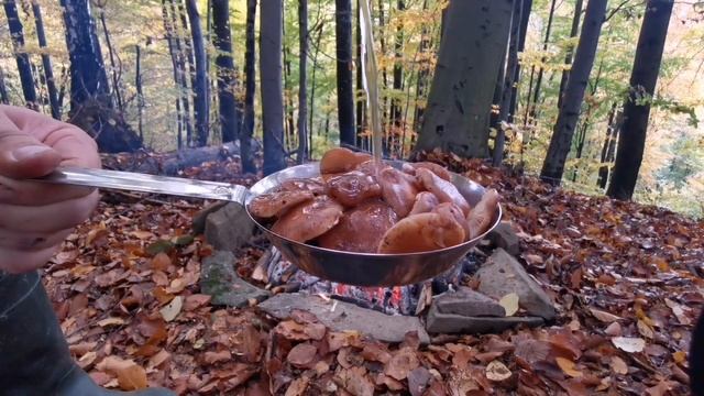 #чизбургеркаксмыслжизни Лучший чизбургер ! 🍔 Приготовление в лесу. | The Best Cheeseburger ! 🍔
