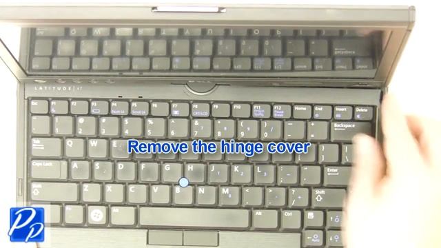 Dell Latitude XT Center Hinge Cover Video Tutorial Teardown