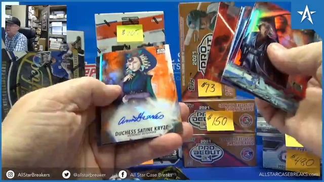 Darth Vader 1/1 Argentina Poster Superfractor & Anna Graves Auto - 2021 Topps Chrome Star Wars Box!