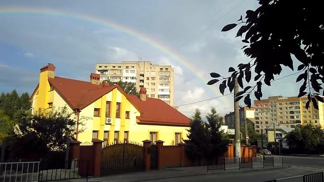 Гігантська веселка над Львовом24 липня 2018 р.