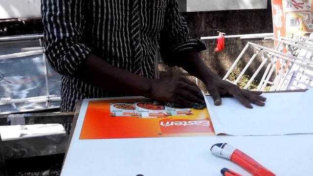 How To Sticker Pasting Foam Board Advertising Branding