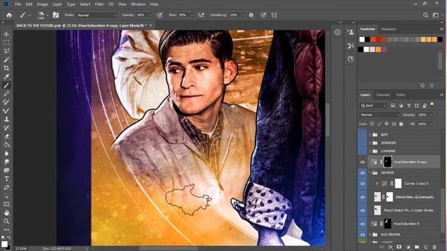 BACK TO THE FUTURE POSTER EDIT| PHOTOSHOP SPEED ART | 015| MISUNDERSTOOD PHOTOGRAPHY