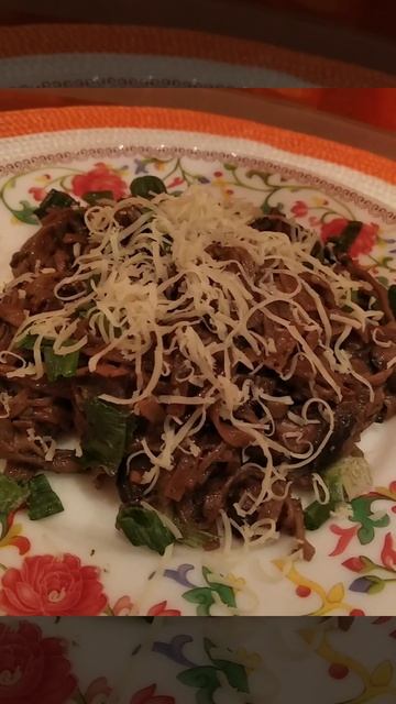 Гречневая лапша с грибами