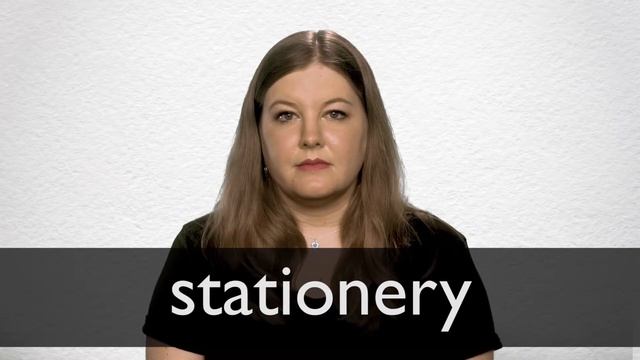 How To Pronounce STATIONERY In British English