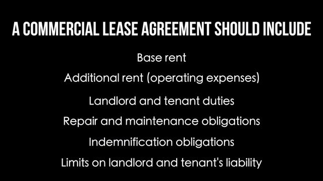 Commercial Lease Agreement - EXPLAINED