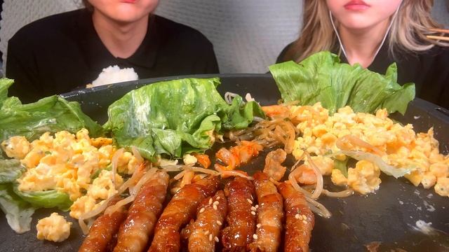 【ASMR】豚バラえのきが旨すぎる【Mukbank 咀嚼音】