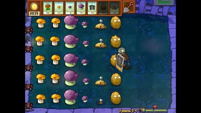 Прохождение Plants Vs Zombies #6 Катушечка ... :)