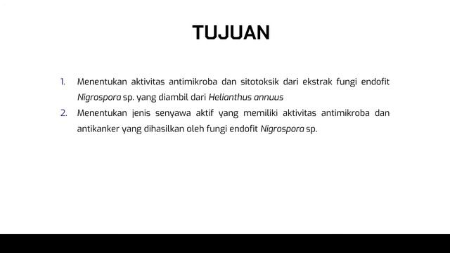Analisis Potensi Fungi Endofit Nigrospora Sphaerica Sebagai Penghasil Antimikroba Dan Antikanker