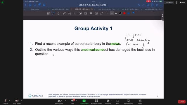 IE-B-01: Principles In Business And Economics (WS23/24)Zoom Meeting 2023 11 07 14 22 50