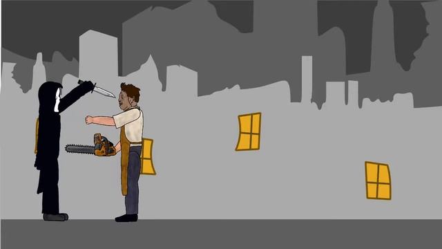 Крик против кожаного лица