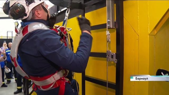 В Барнауле открыли учебно-тренировочный полигон Высота Сибирской генерирующей компании