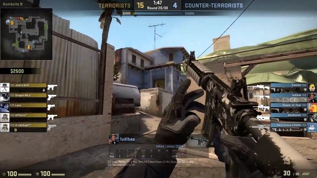 CS:GO 4K M4A4 (MIRAGE)