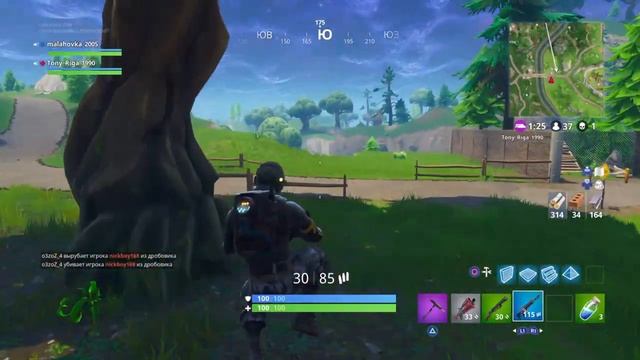 Стрим по фортнайт 88+win учусь летать на новой ракете