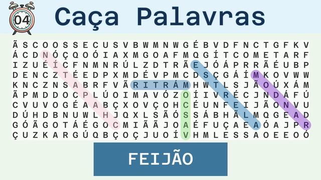Caça Palavras Difícil - Diversos - 21/04/2024