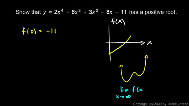 Calculus 2.7e - Intermediate Value Theorem Examples