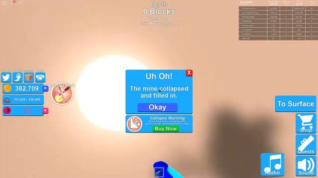 Roblox играю в режим копателя