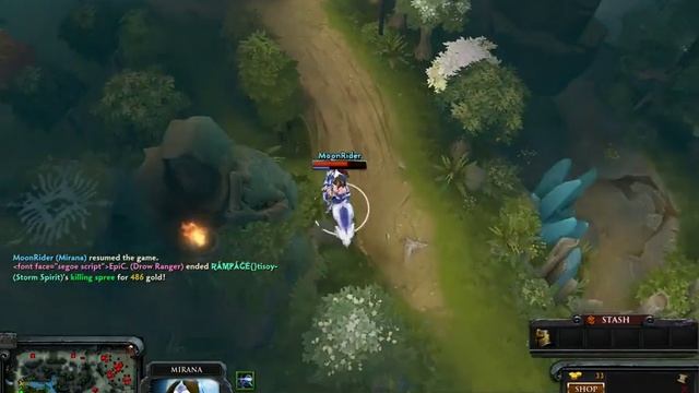Dota 2 Mirana Lucky Shot?