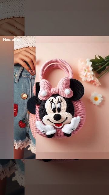 Вязаные сумочки с Минни Маус  || Minnie Mouse Bag Crochet  #crochet #bag #вязание