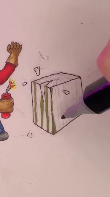 Рисую маркерами на имя Дима #shorts #рисунок #маркеры