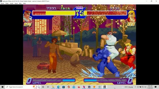 Street Fighter Alpha Fightcade 2 Parsec PL1 Mr.Hadoken01 Vs PL2 Initialduy