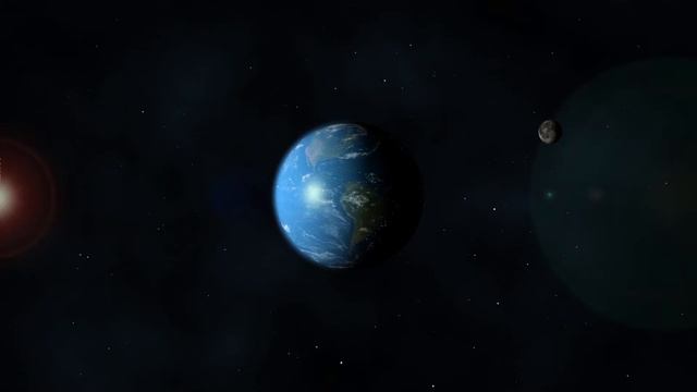 Earth And Comet