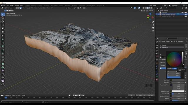 Create 3D Terrain With Google Maps And Blender (GIS Blender Topography)