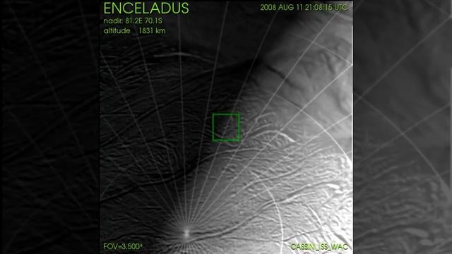 Flyby Of Enceladus - 8/11/08 - Music By InfraRed Uforia
