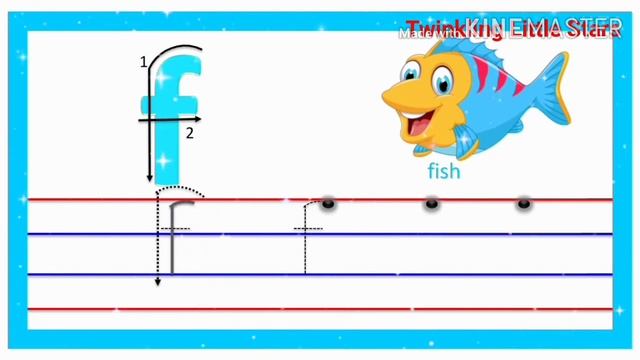 Learn To Write Small Letter F For Nursery Kids.