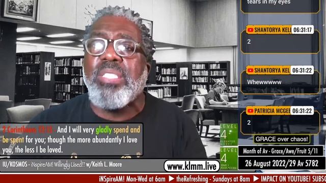 IU/KOSMOS - INspireAM! Willingly Used!? W/Keith L. Moore 8/26/2022