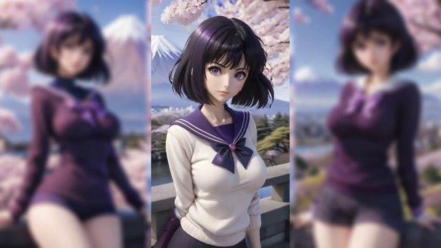 AI Art | Anime Girl | Sailor Saturn In Different Style (PART 4)