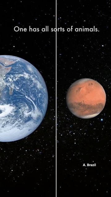 Earth And Mars Comparison