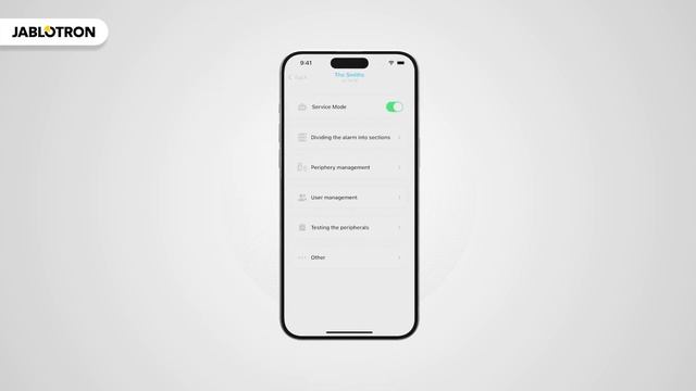 Jablotron MERCURY - Opsætning I MyCompany Appen
