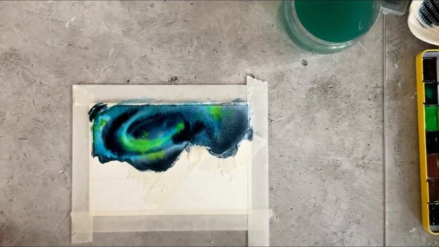 Урок рисования простой акварельной открытки #watercolor #акварель #иллюстрация #aquarelle #открытка