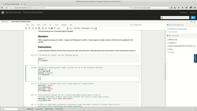Learn Python : 01 : Basics