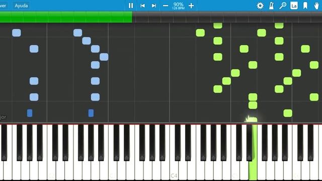 Ich Bin Der Brennende Komet - Keyboard Tutorial 90% Speed