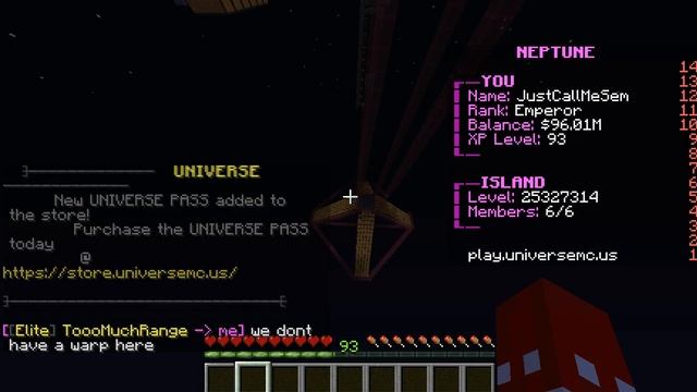 ToooMuchReach L UniverseMC Neptune L Skyblock Snow L The Gift-Giving Season