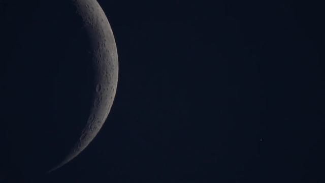 Moon And Aldebaran Just After Grazing Occultation 21 May 2015